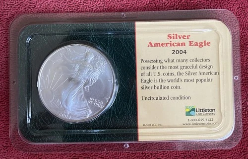 2004 American Eagle Walking Liberty 1 Oz Fine Silver Brilliant Uncirculated