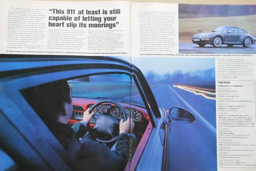 Original 1997 Autocar mag twin test PORSCHE old & new 911 CARRERA S - Picture 2 of 2