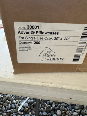 The Pillow Factory Advent Pillowcases 20 x30  Single Use 30001 Full Case/200