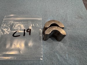 Used Burndy U-O Crimping Die Set, Index O