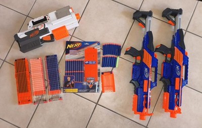 Nerf N-Strike Sammlung , CS-6, CS-18, Magazine, Munition