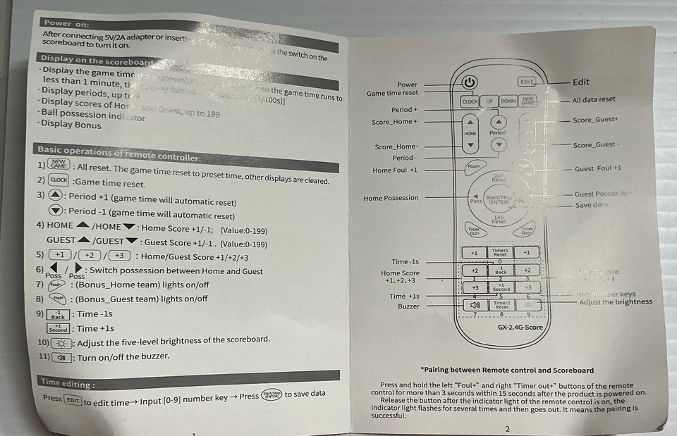 Marcador Digital Electrónico Lucky Time con Trípode y Mando a Distancia Foto 4 de 4