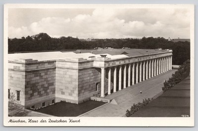 Haus Der Deutschen Kunst Munich Bavaria Germany RPPC Postcard