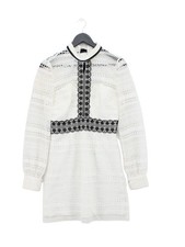 Chi Chi London A-Line Midi Dress UK12 in White