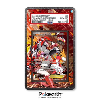 Team Magma's Groudon EX 15/34 - Case mit erweitertem Artwork für Gradation Cards