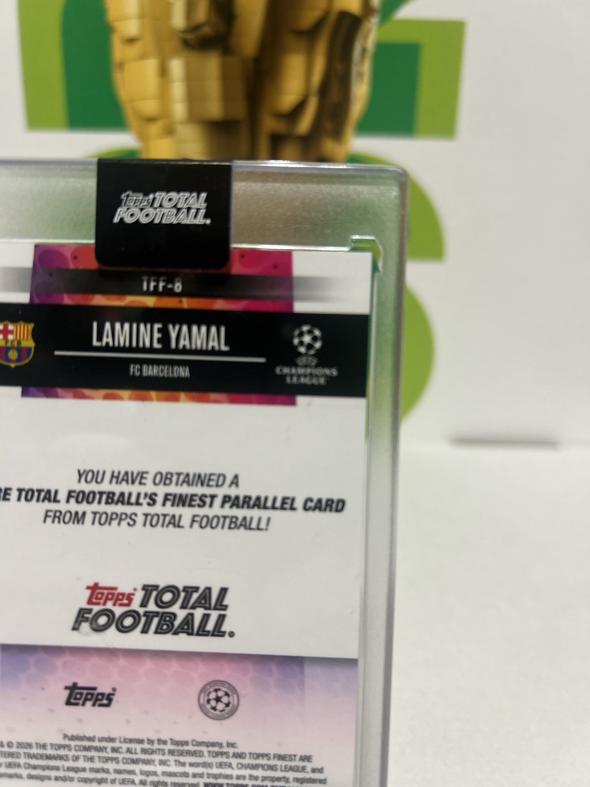 Lamine Yamal Topps Total Football’s Finest /75 view 10