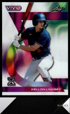 2024 Leaf Vivid #99 Kellon Lindsey Base Lava White #/6