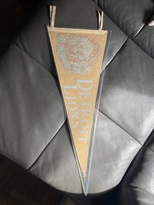 Detroit Lions 1940s Vintage Felt Pennant 1940s
