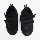 Unisex Kids Black Hook & Loop Low Top Athletic Sneakers Round Toe US 4 — photo 1