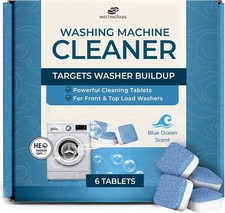 Easy-to-Use Washing Machine Cleaning Tablets - 6 Pack for Freshness