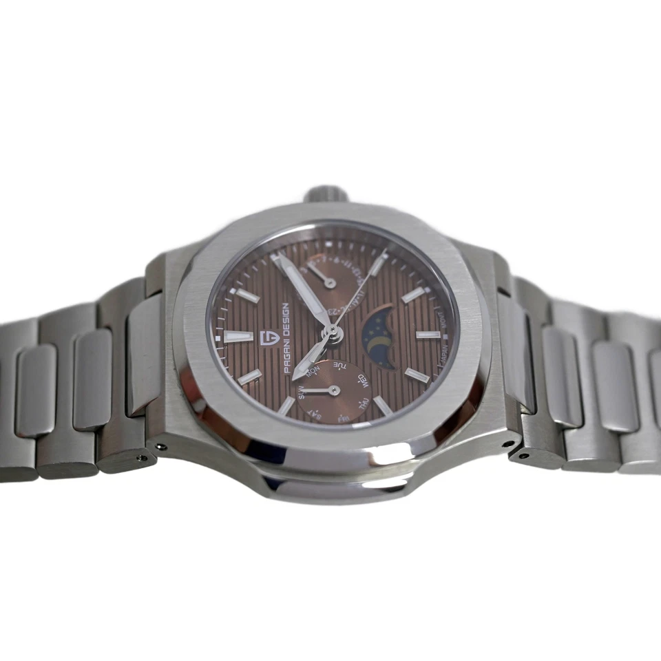 Pagani Design 36mm Ladies Day Night Indicator Salmon Dial Wrist Watch - Image 4 of 4