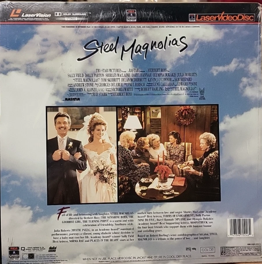 Steel Magnolias Laser Video Disc ( BRAND NEW IN SRINK WRAP ) - Image 2 of 2