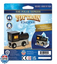 MasterPieces Wood Train Engine - The Polar Express Train Engine - Officially ...