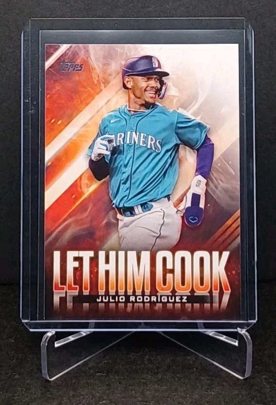 2024 Topps Update Series #LHC-11 Julio Rodriguez Let Him Cook Insert Lot - Image 2 of 4