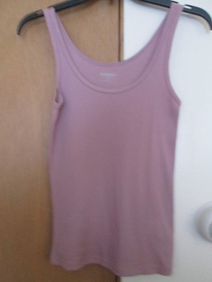 OLD NAVY Women's Rib-Knit First Layer Scoop Neck Tank Top-Rose Dawn-Size S 