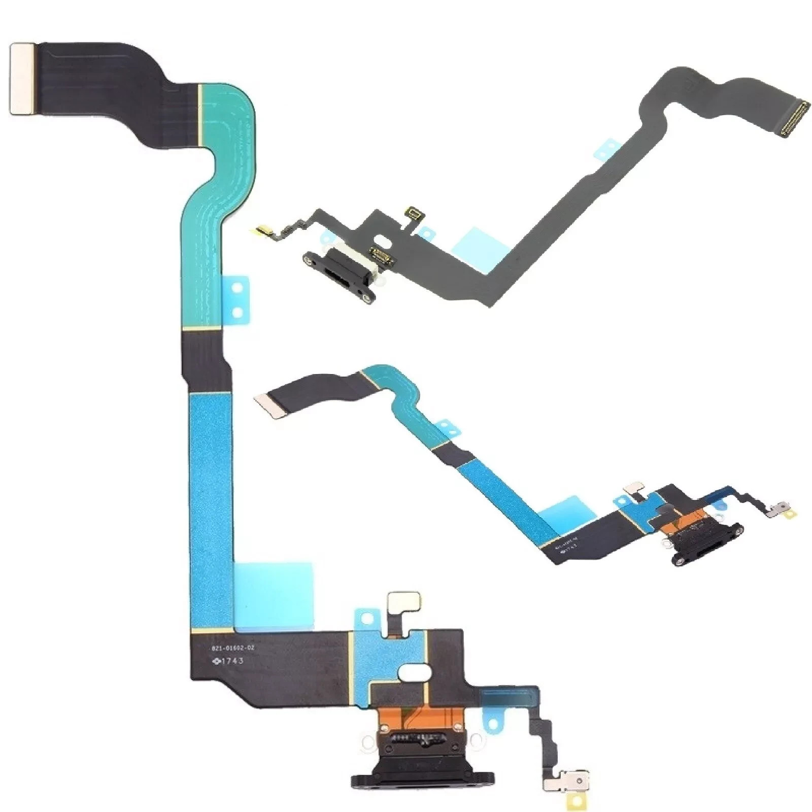 For iPhone X  Charging Port Dock Connector Microphone Flex Replacement-UK