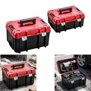 Boîte à outils Cas de transport dur Pratique organisateur portable Boîte de stockage d'outils pour
