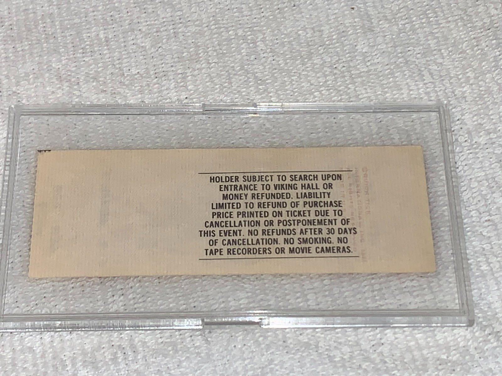 Stan The Singer KISS ORIGINAL CONCERT TICKET GENE SIMMONS PAUL STANLEY Eric Singer USA ...