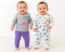 Carter's Baby Girls' 4-Piece Dino Snug Fit Cotton Pajamas Set 9 Months
