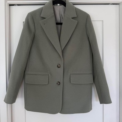 & Other Stories Sage Green Coat Jacket US 0