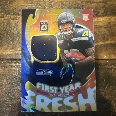 ELIJAH ARROYO 2025 OPTIC FYFBH-EAO 1ST YEAR FRESH SUPER BOWL ROOKIE RC SEATTLE