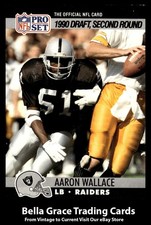 1990 Pro Set Aaron Wallace #706 Los Angeles Raiders Rookie