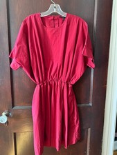 Banana Republic Red poplin easy dress, never worn