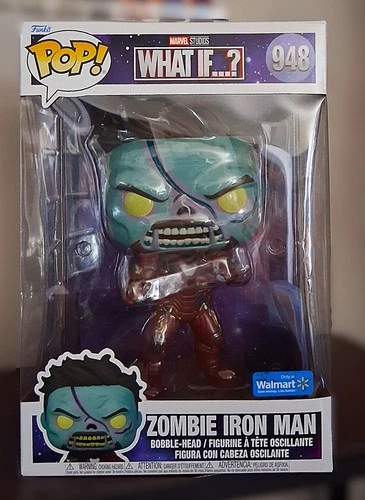 Zombie Iron Man #948 Funko Pop Jumbo Marvel What If? Walmart Exclusive