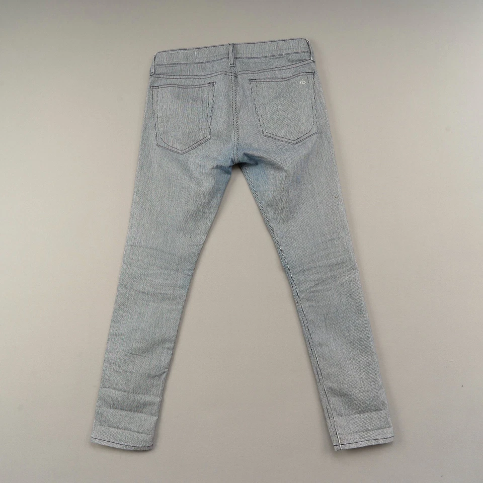 Rag & Bone Tomboy Jeans Women’s 27 Pinstripe Skinny Mid Rise Denim - Image 3 of 4