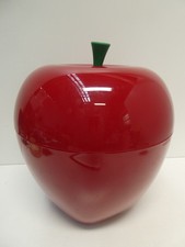 QUALY HAPPLE RED APPLE STORAGE CONTAINER COOKIE JAR
