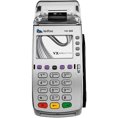 VERIFONE VX520 DUAL COMM W/ EMV-NFC Credit Card Machine Contacless APPLE PAY