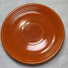 VTG Homer Laughlin Fiesta Fiestaware 6" Saucer Orange Red Vintage
