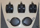 5 pcs Herman Miller Aeron Embody Sayl Mirra Chair Hard Floor C7 Wheels Casters