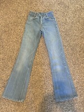 Vintage 70  s Levi  s Orange Tab Bell Bottom Pants 26x32 AMAZING CONDITION