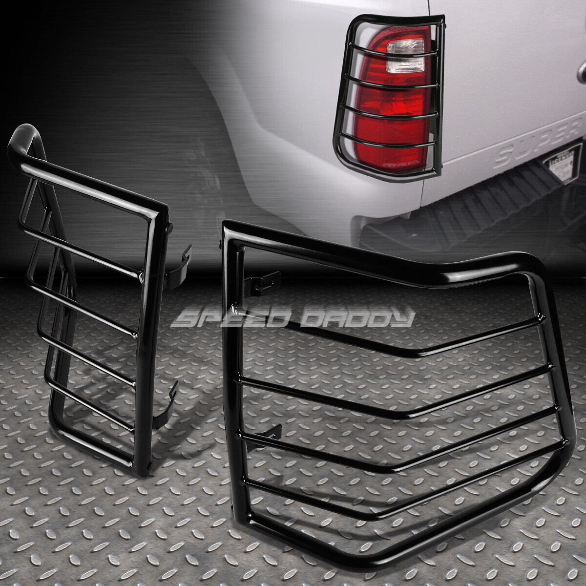 Для 05-10 Jeep Cherokee Черный Задний фонарь/Стоп-сигнал из нержавеющей стали/Защита каркаса фонаря