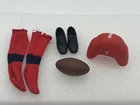 Vintage Ken Touchdown Accessories Shoes Socks Helmet Football #799 Mattel 1963