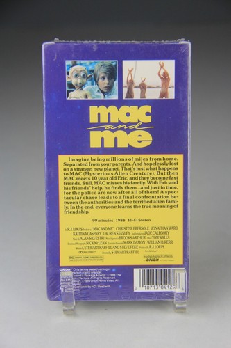 Mac and Me VHS 1989 Brand New Factory Sealed - Rare! - Foto 2 di 10