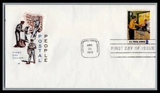 US FDC # 1489 8c Postal People HF   1973, 9M581