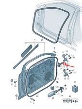 NEW AUDI Q5 FY FRONT RIGHT UPPER DOOR HINGE 80A831404D GENUINE