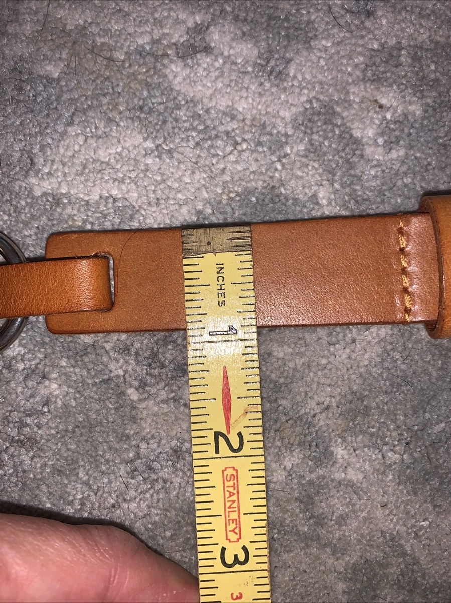 Balibelt Leather Circles Buckle Waist Hip Belt Orange Brown  display picture 3