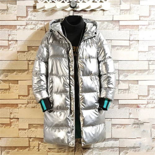 2025 Herren Herbst Winter Daunenmantel Baumwolle Lange Wattierte Jacke Warm Top - Bild 11 von 13