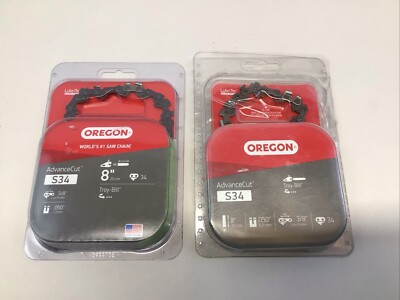 Oregon AdvanceCut S34 8in .050in 3/8in 34 Lot Of 2