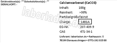 [100-1000g] Calciumcarbonat feinst (CaCO3)