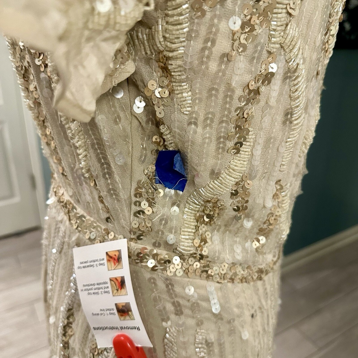Mac Duggal★Vネック×リボン付き 上品エレガントドレス Mac Duggal 10705 Dress | NewYorkDress.com
