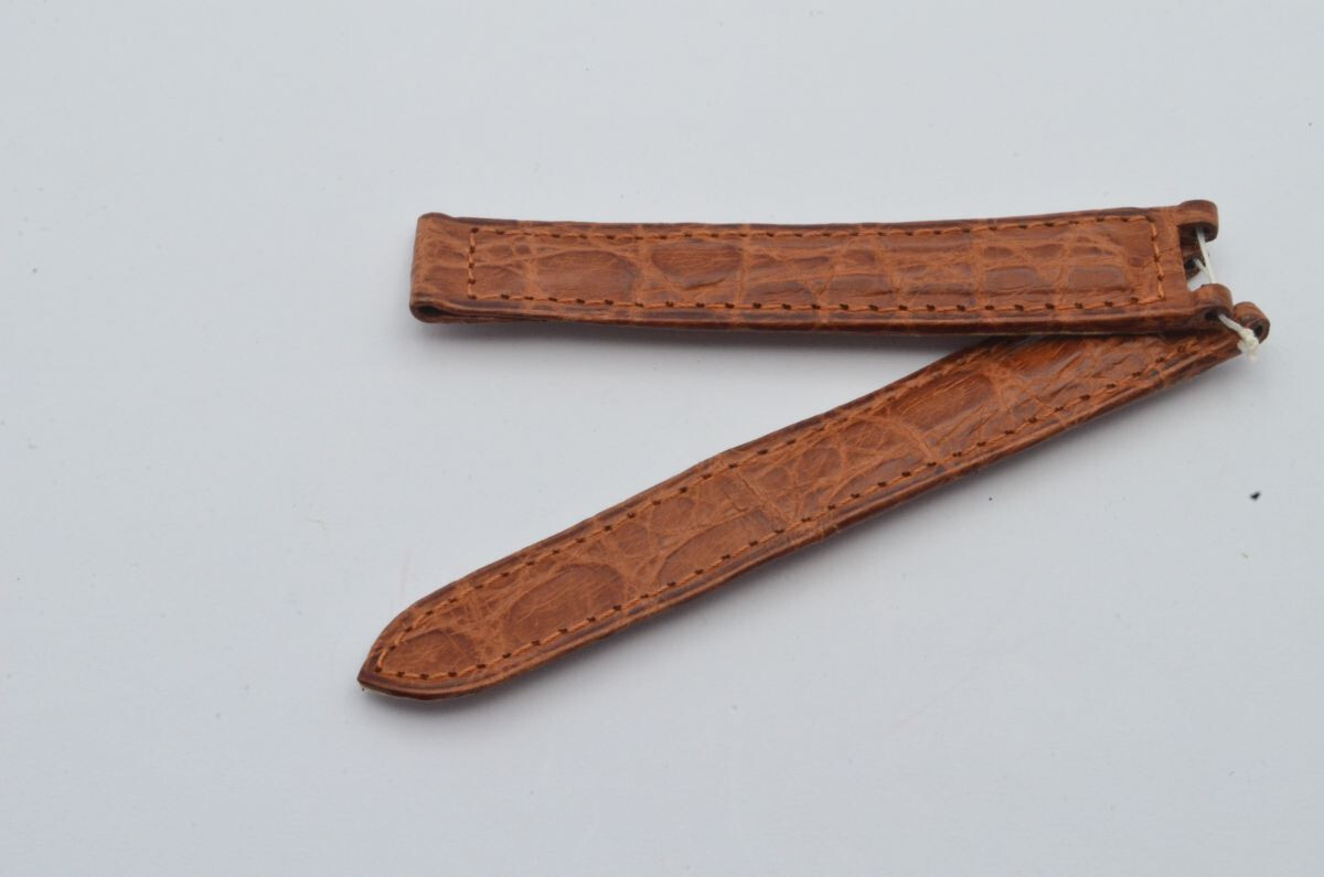 Cartier Pasha 18mm Brown Leather Bracelet with 16mm Folding Clasp