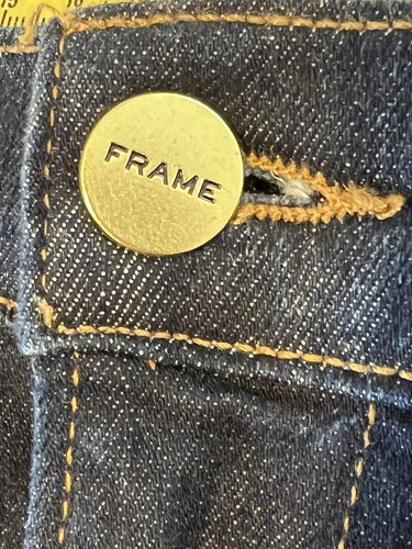 Neu ohne Etikett Frame Denim Le High Flare Damenjeans Größe 24 Sutherland dunkle Waschung - Bild 8 von 8