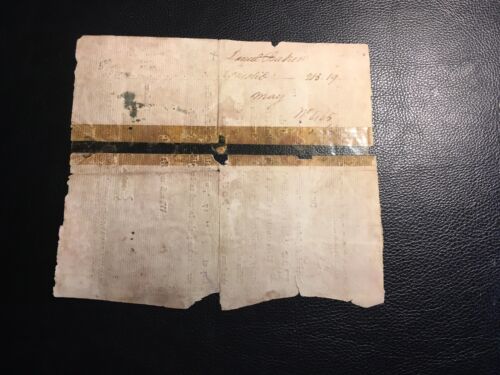 10 Pounds Massachusetts Bay Colonial Treasury note unfortunately damaged 1777 - Picture 5 of 6
