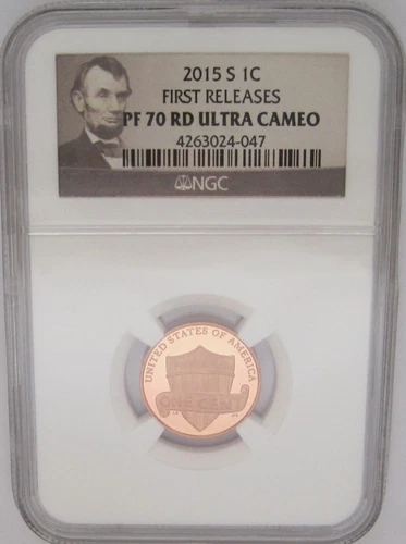 2015-S Lincoln Shield Cent NGC PF70 RED ULTRA CAMEO FR -Perfect GEM GRADED PROOF