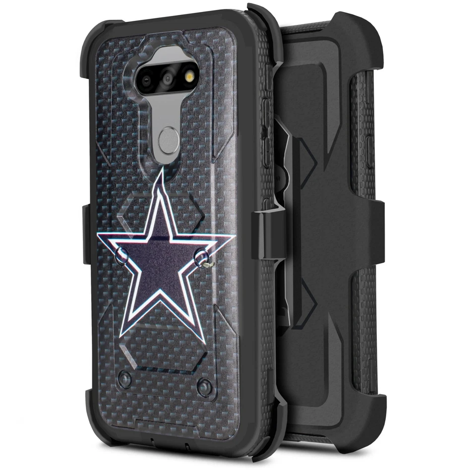 For LG Aristo 5 Phoenix Holster Case Armor Belt Clip Kickstand Cover + Screen - Image 3 of 4