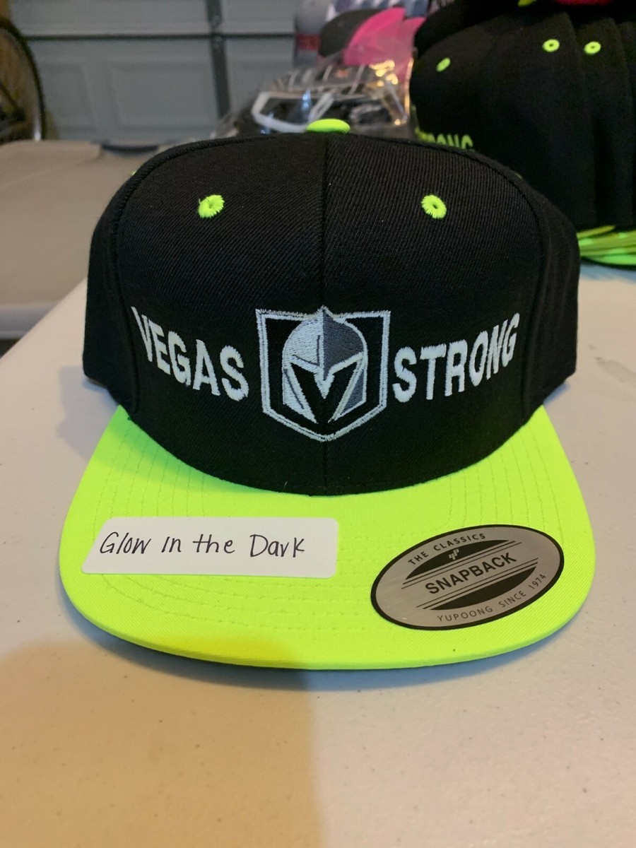 Vegas Golden Knights (VGK) Safety Green Hat w/ Glow In Dark  display picture 2